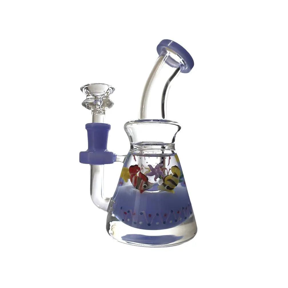 SirEEL Glycerin Nature Assorted Colors & Designs Shower Dab Rig 7"