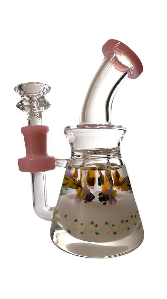 SirEEL Glycerin Nature Assorted Colors & Designs Shower Dab Rig 7"