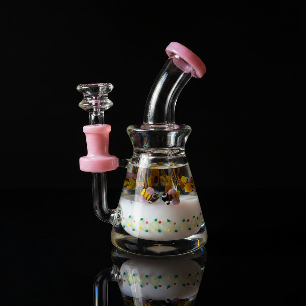 SirEEL Glycerin Nature Assorted Colors & Designs Shower Dab Rig 7"