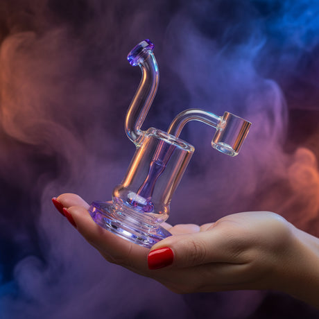 Small Cute smooth Dab Rig - SmokeMEGA