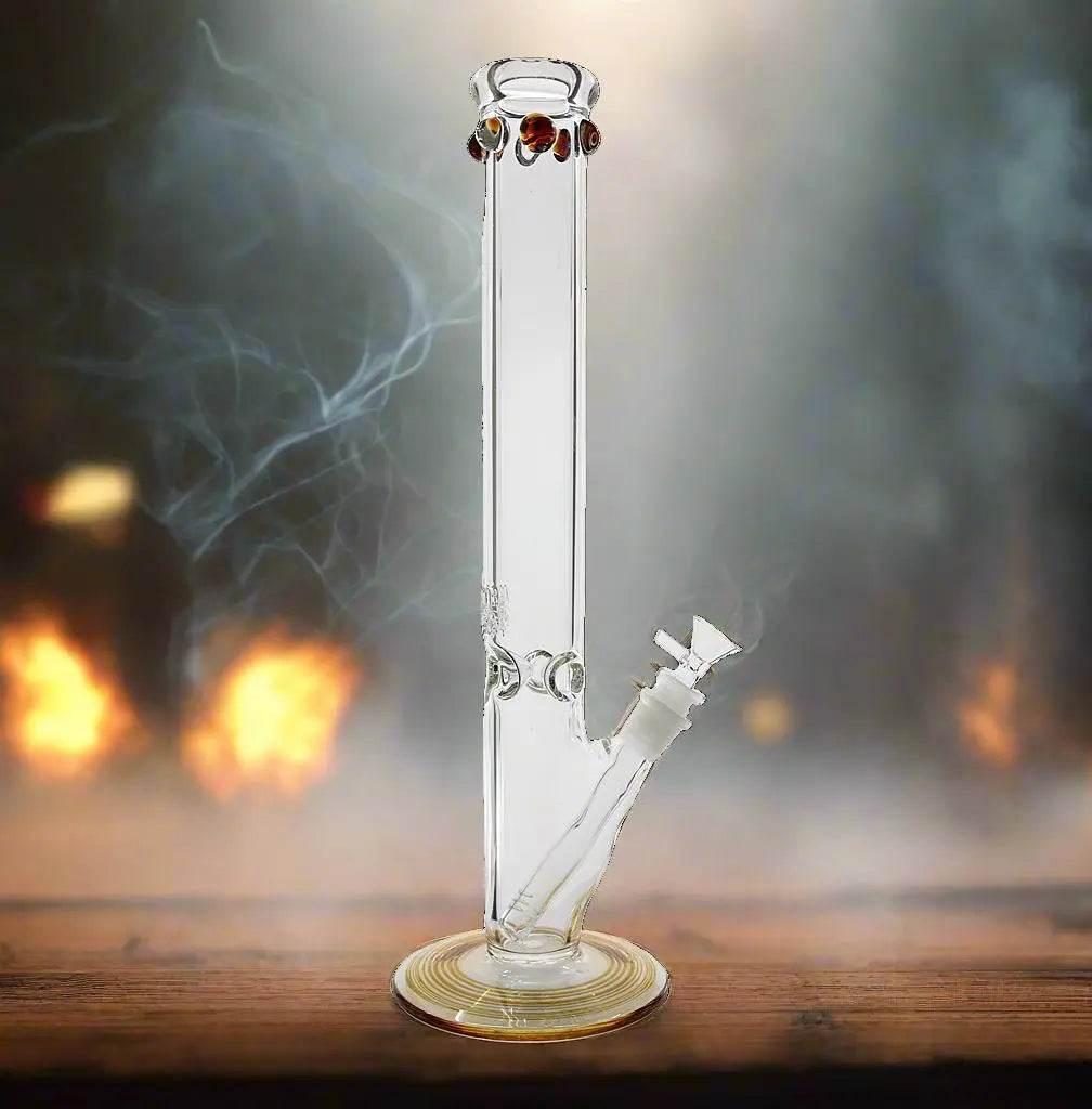 Straights Tube Bong | 16 Inch 5mm American Made - SmokeMEGA
