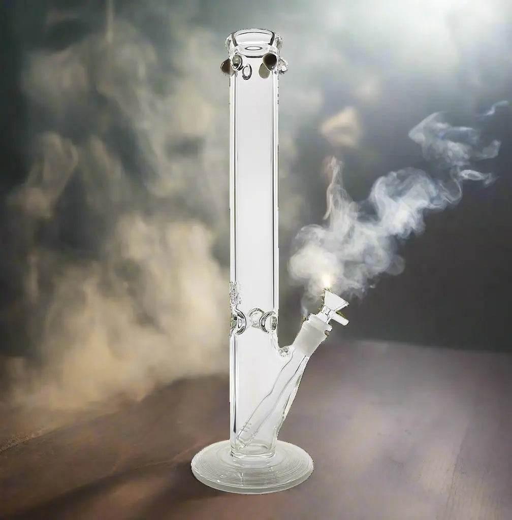 Straights Tube Bong | 16 Inch 5mm American Made - SmokeMEGA