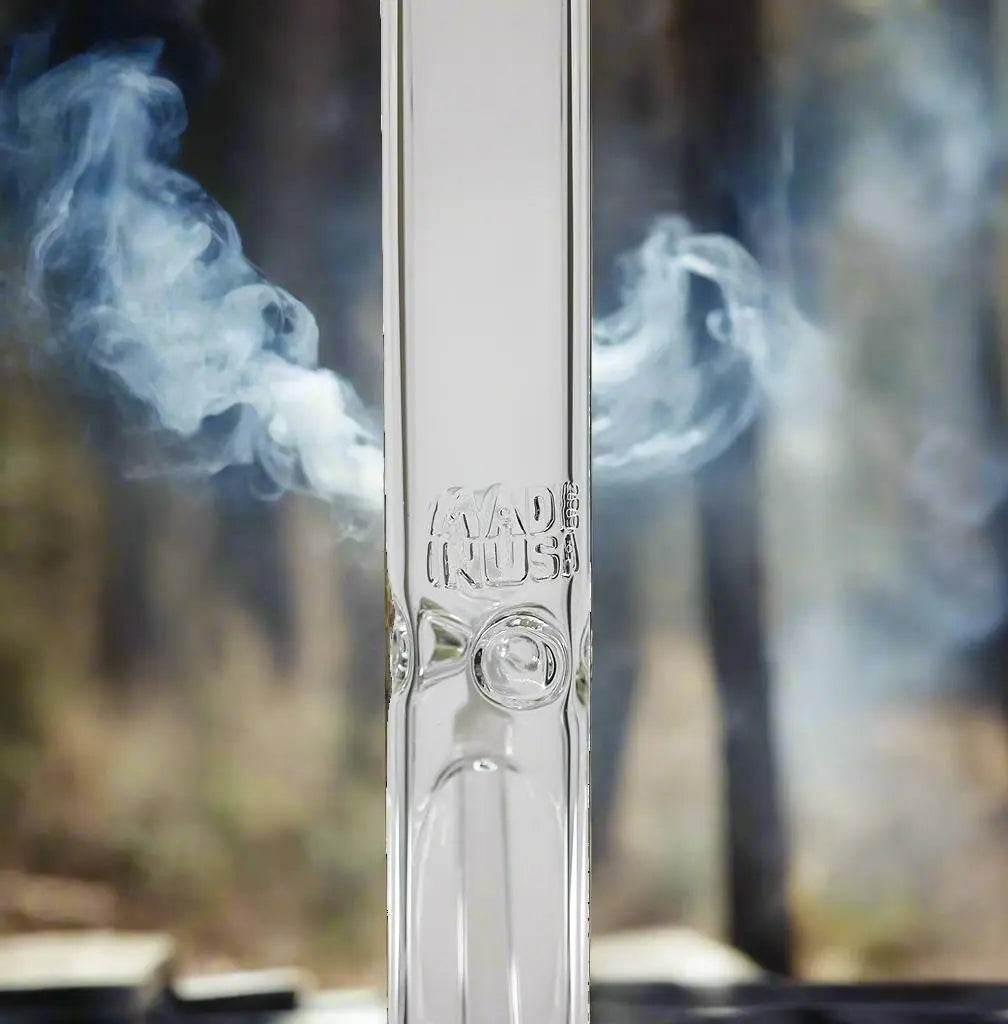 Straights Tube Bong | 16 Inch 5mm American Made - SmokeMEGA