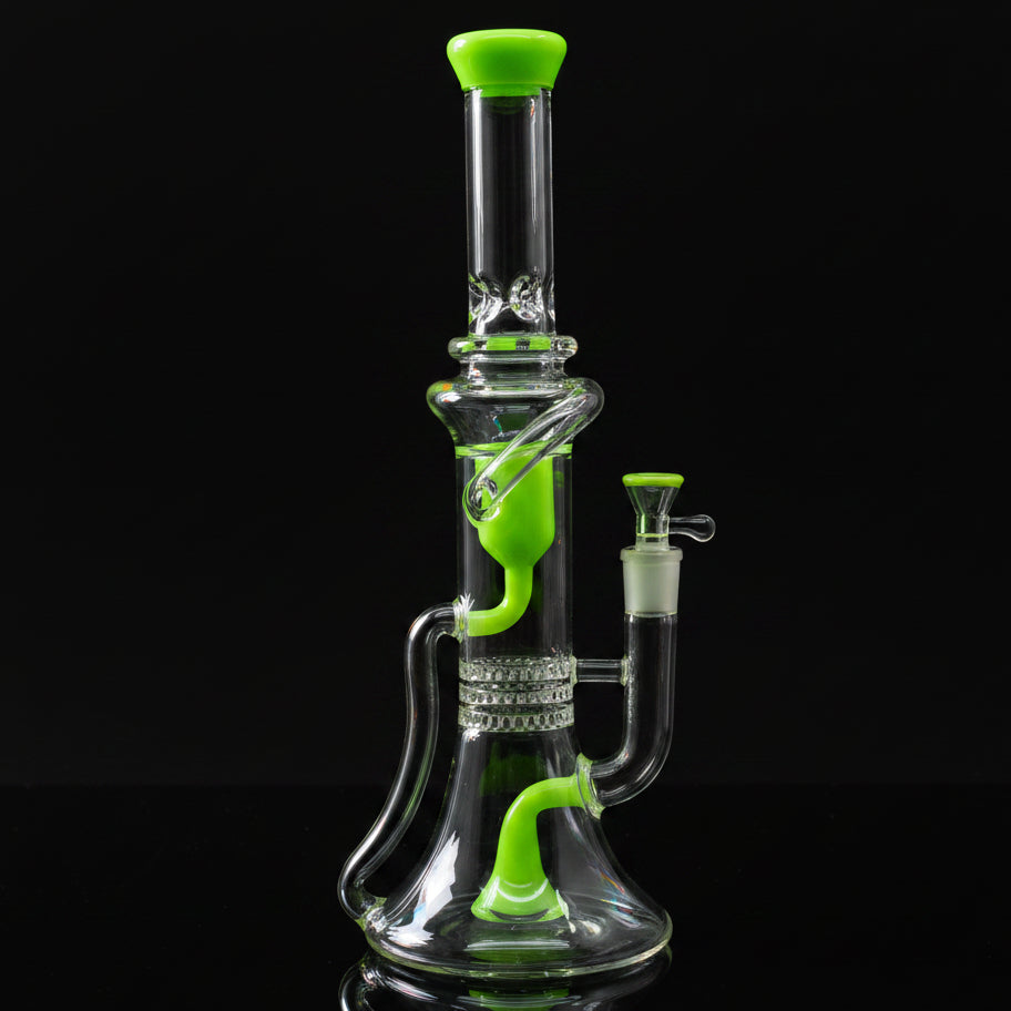 The new 12 inch recycle triples showerhead beaker bong - SmokeMEGA