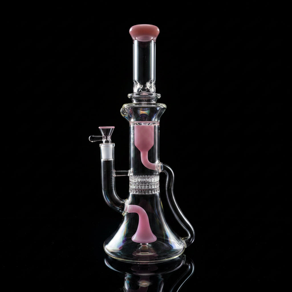 The new 12 inch recycle triples showerhead beaker bong SmokeMEGA