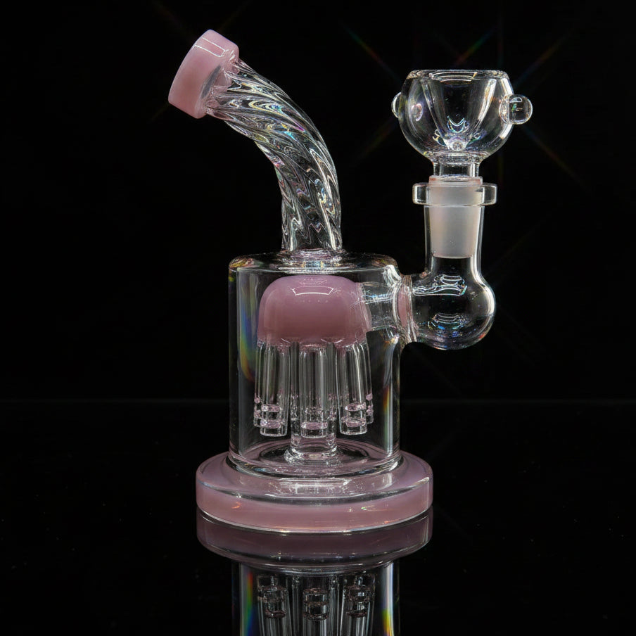 Tree Perc Dab Rig | 6 Inch Twisted Design - SmokeMEGA