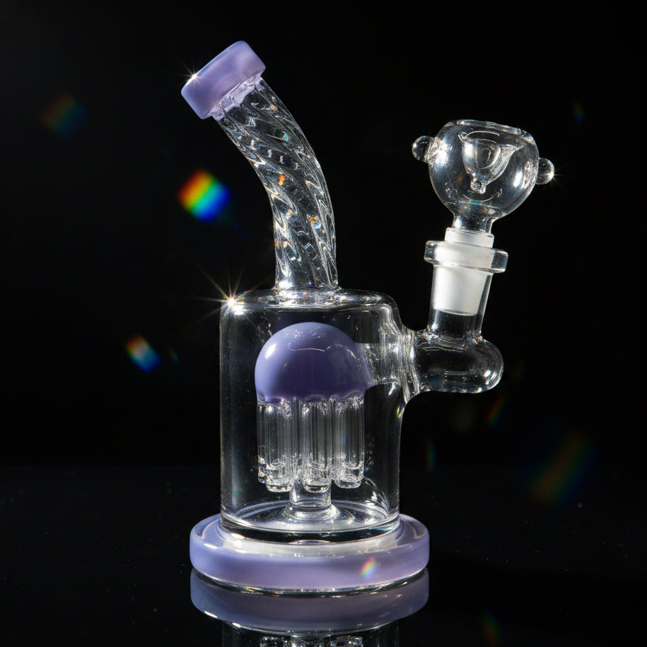 Tree Perc Dab Rig | 6 Inch Twisted Design - SmokeMEGA