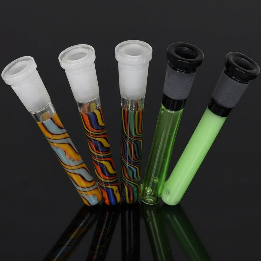 Water Pipe Smoker | 14mm Color Down Stem - SmokeMEGA