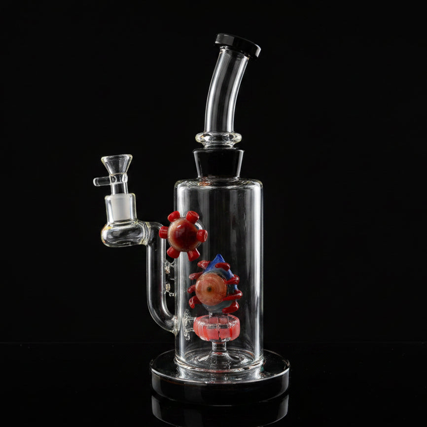 Water Pipe | 10 Inch Monster Two Eyes Recycle Water Pipe - SmokeMEGA