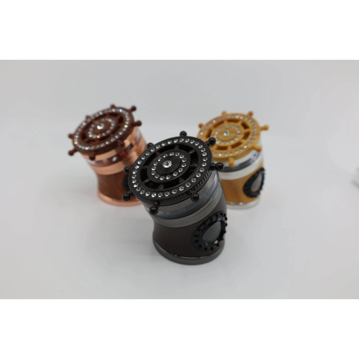 Wood Grinder - 4 Part Metal With Clear Beats On Top - SmokeMEGA