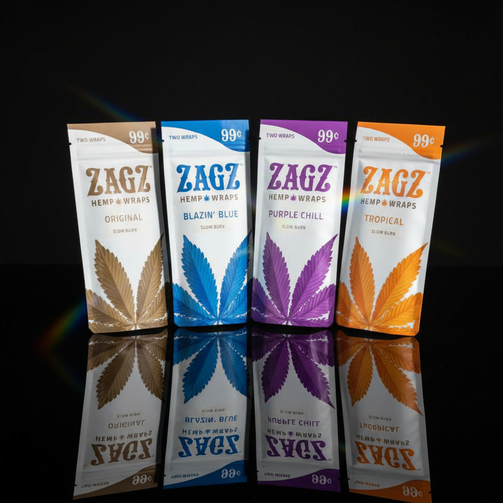 Zagz Hemp Wraps - 25 Pack | Zig Zag Hemp Wraps - SmokeMEGA