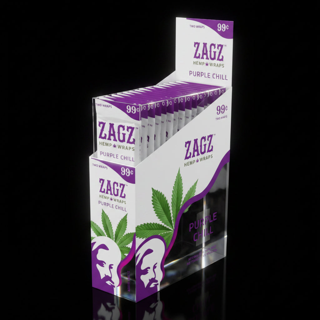 Zagz Hemp Wraps - 25 Pack | Zig Zag Hemp Wraps - SmokeMEGA