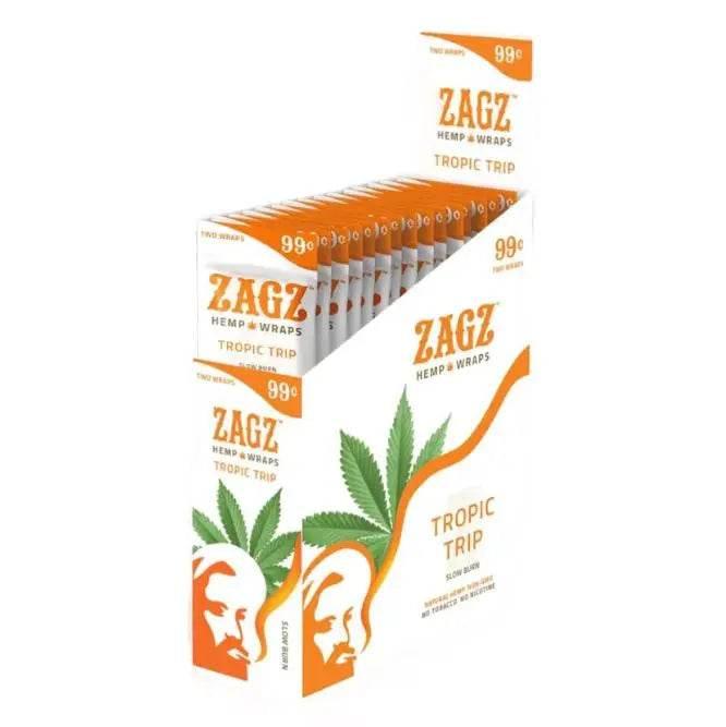 Zagz Hemp Wraps - 25 Pack | Zig Zag Hemp Wraps - SmokeMEGA