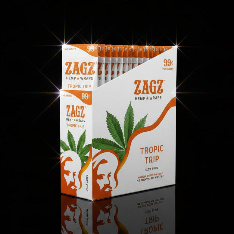Zagz Hemp Wraps - 25 Pack | Zig Zag Hemp Wraps - SmokeMEGA
