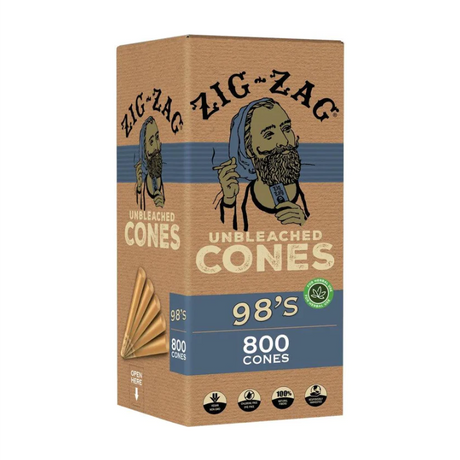 Zig Zag Hemp Wraps | Cones 11/4mm,98mm,109mm