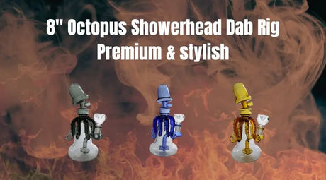 8" Octopus Showerhead Dab Rig | Premium & stylish