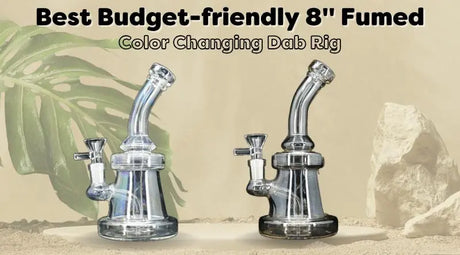 Best Budget-friendly 8" Fumed Color Changing Dab Rig