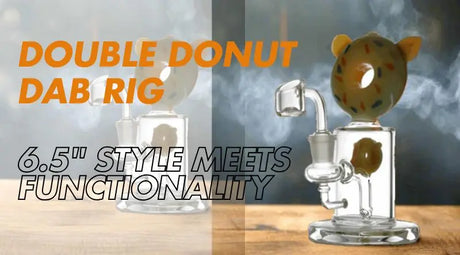 Double Donut Dab Rig 6.5" Style Meets Functionality