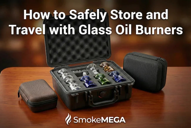 How to Safely Store and Travel with Glass Oil Burners