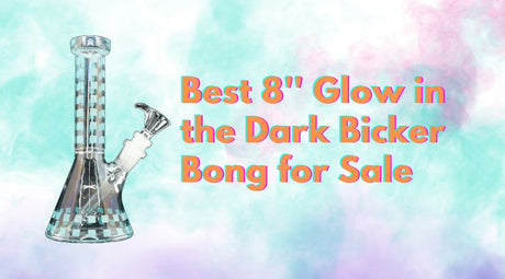 Best 8 Inch Glow in the Dark Bicker Bong for Sale