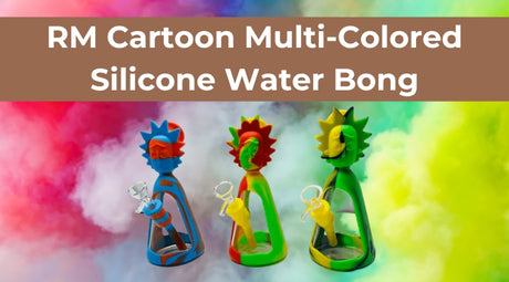 RM Cartoon Multi-Colored Silicone Water Bong | Durable and Stylish