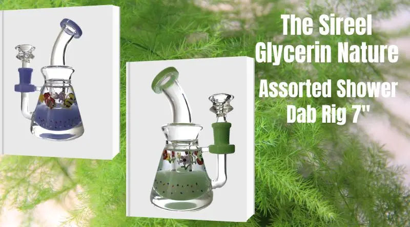 Sireel Glycerin Nature Assorted Shower Dab Rig 7 Inch