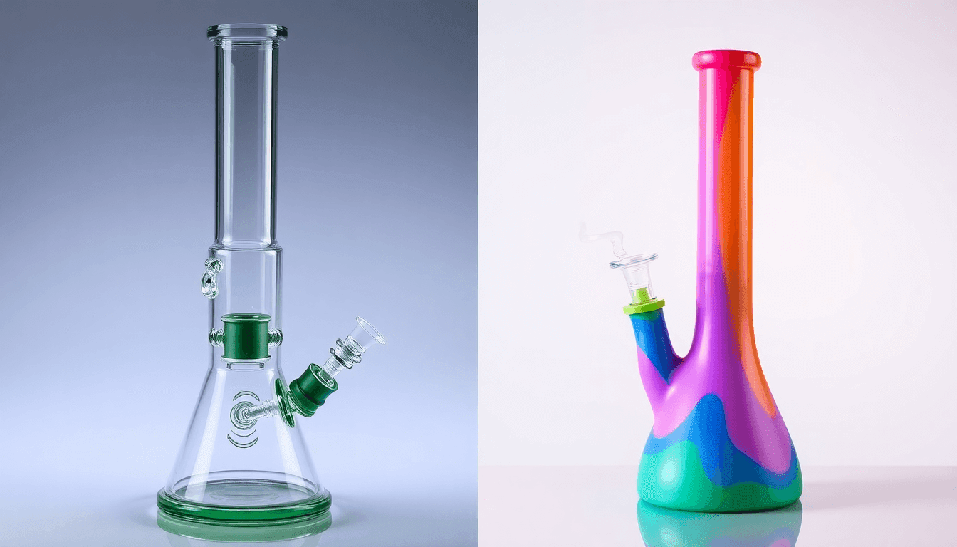 Bongs de Vidrio vs. Bongs de Silicona: ¿Cuál es Mejor para Ti? - SmokeMEGA