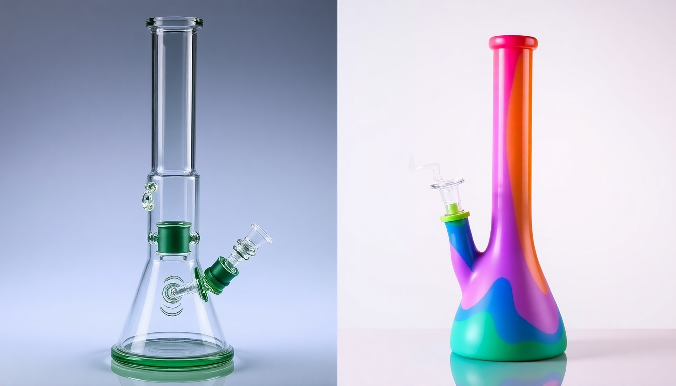 Bongs de Vidrio vs. Bongs de Silicona: ¿Cuál es Mejor para Ti?