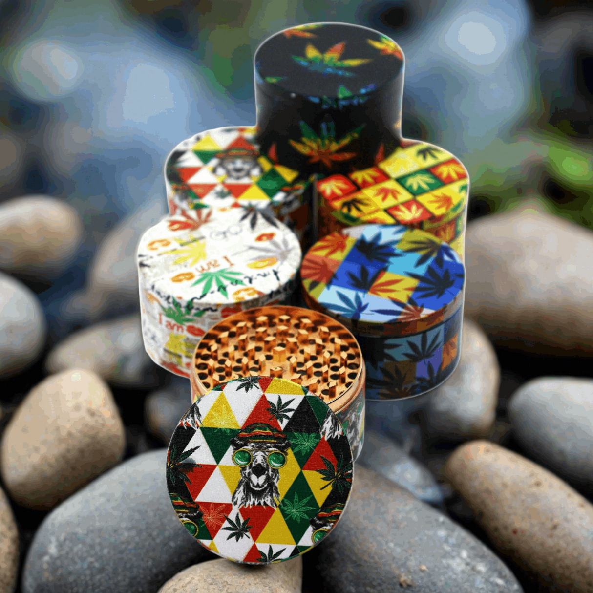 100 mm 4 Part  Multi Color Grinder