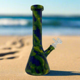 10" Multi-Color Ceramic Beaker Bong