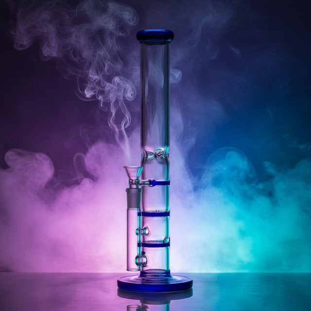 12" Triple Honeycomb Percolator Glass Bong