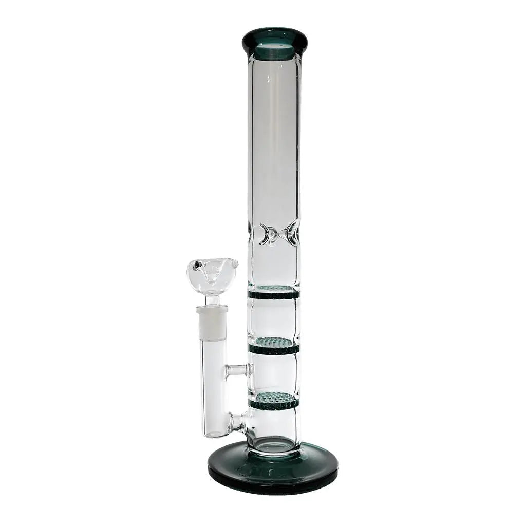 12" Triple Honeycomb Percolator Glass Bong