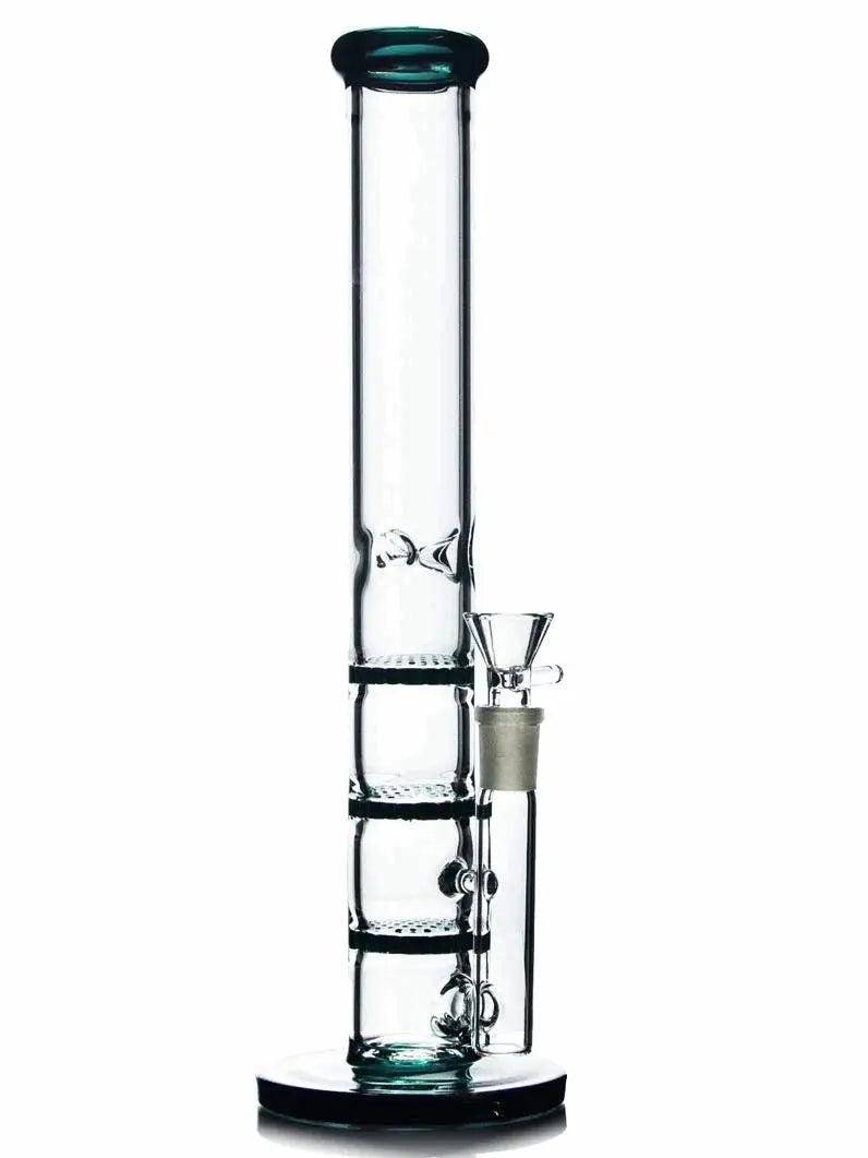 12" Triple Honeycomb Percolator Glass Bong