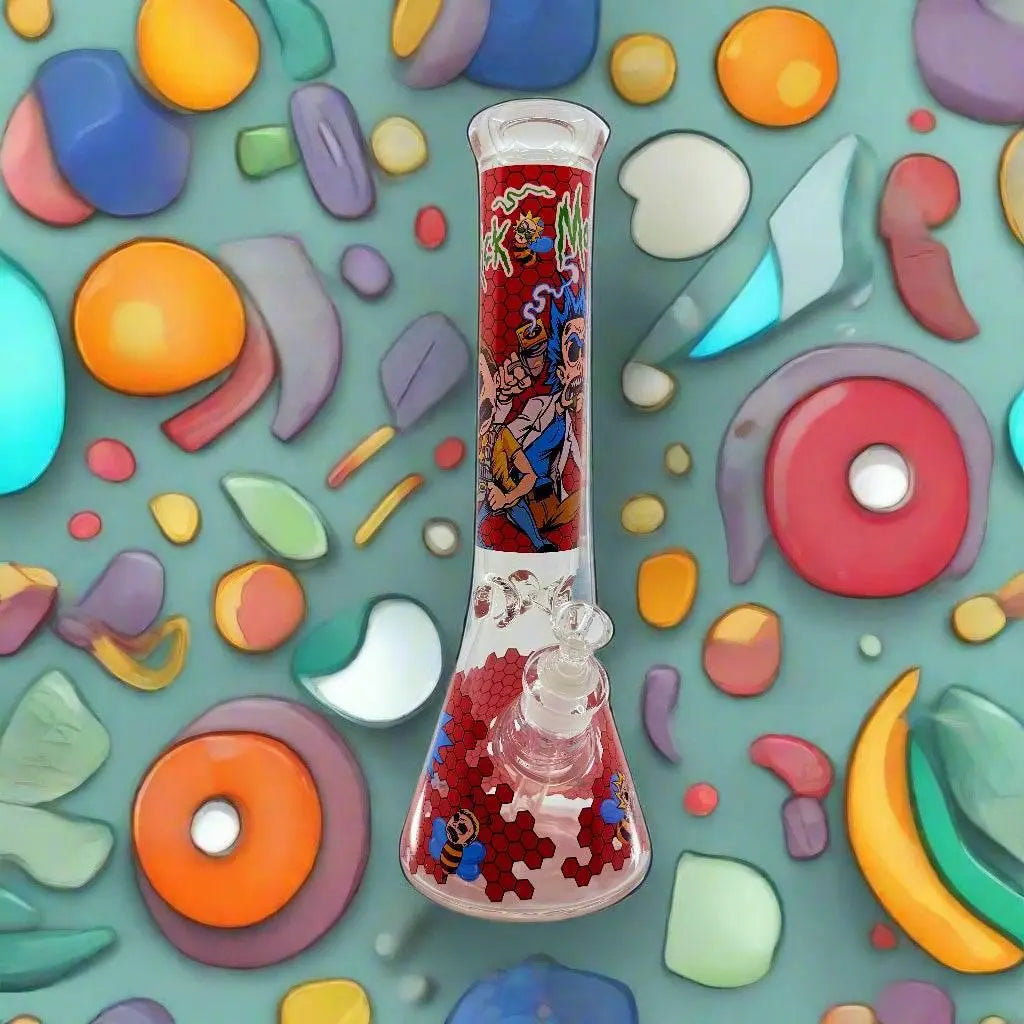 14 inch Honey bee Becker bong - SmokeMEGA