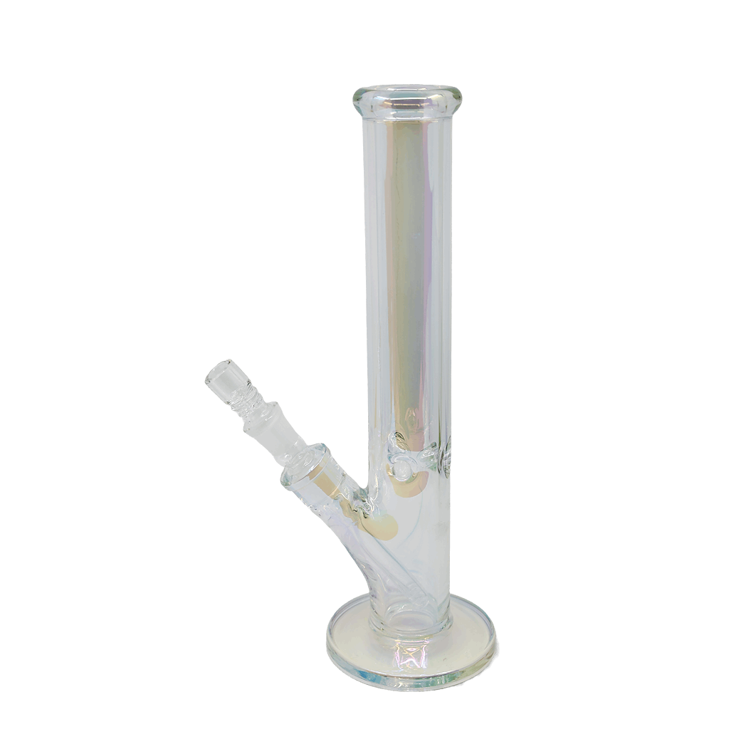 14 Inch Metallic Straights Water Bong - SmokeMEGA