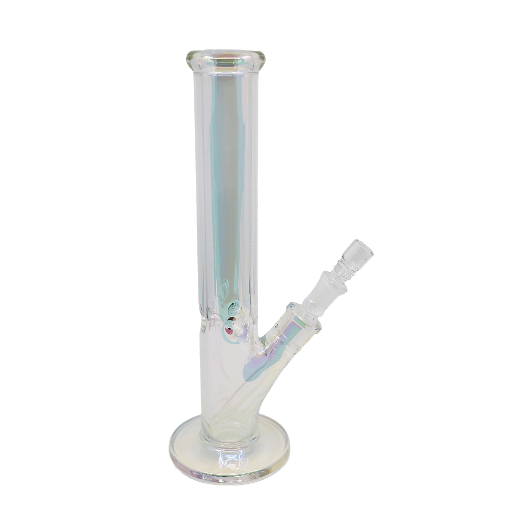 14 Inch Metallic Straights Water Bong - SmokeMEGA