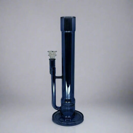 14" Metallic Double Tube In-line Straight Bong - SmokeMEGA