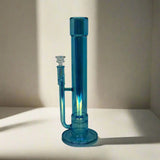 14" Metallic Double Tube In-line Straight Bong - SmokeMEGA