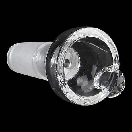 14mm Male- Single Marble Round Dish Funnel Glass Bowl - SmokeMEGA