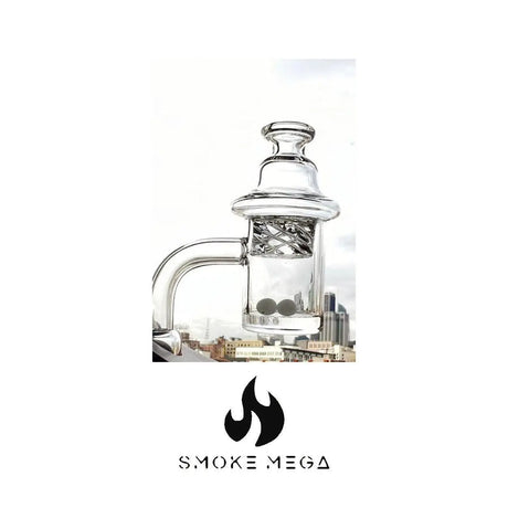 14mm Quartz/Ceramic Banger Kit -With Spinning Carb Cap and Terp Pearls - SmokeMEGA