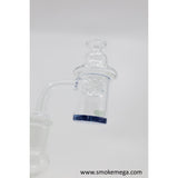 14mm Color Base Spin  Quartz Banger - SmokeMEGA