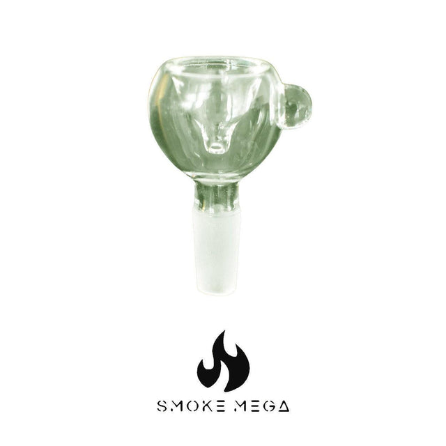 14mm Male- Clear Glass-on-Glass Bowls - SmokeMEGA