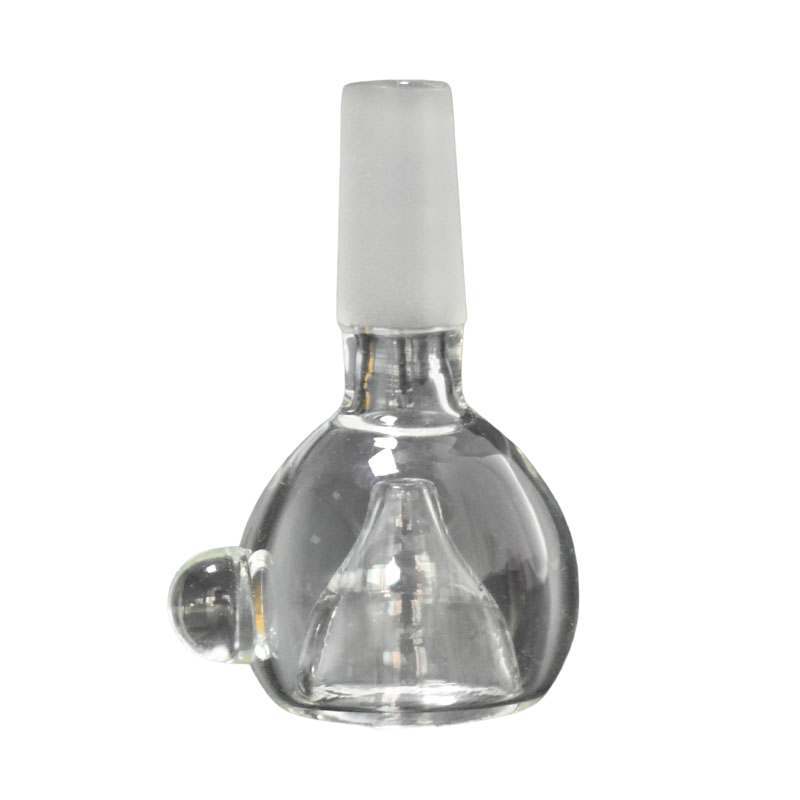 14mm Male- Clear Glass-on-Glass Bowls - SmokeMEGA