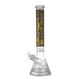 16 Inch Beaker Bong with Assorted Graphics, crafted from high-quality glass, featuring a stable base and eye-catching designs.