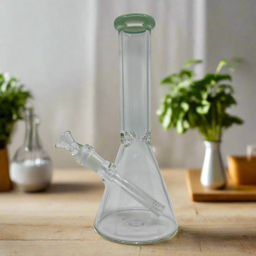 classic design glass bong 8 inch strong glass smoking accessory