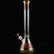 18 Inch 9mm American made Color art Beaker Bong with US logo - SmokeMEGA