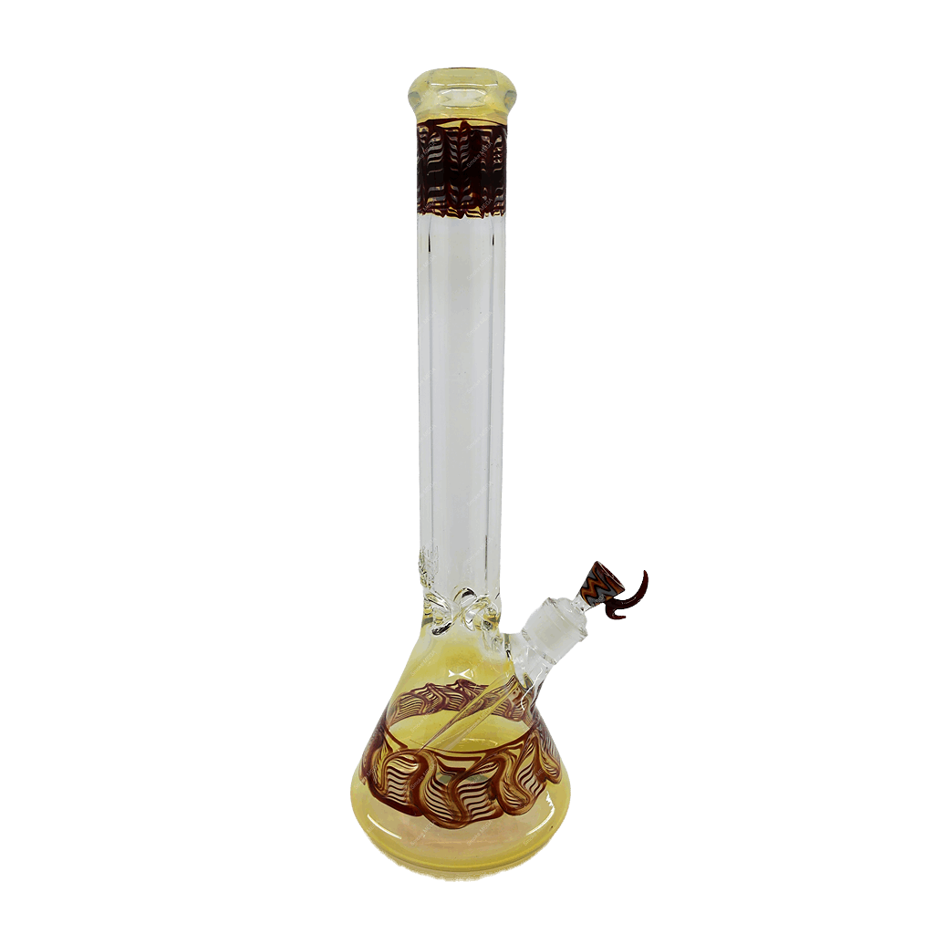 18 Inch 9mm American Made Color Art Becker Bong with US Logo