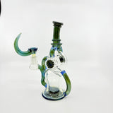 Fancy dab rig with double wheel on site aesthetic design - SmokeMEGA