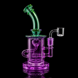 8 Inch Neon Color Mini Recycler Dab Rig | SmokeMEGA