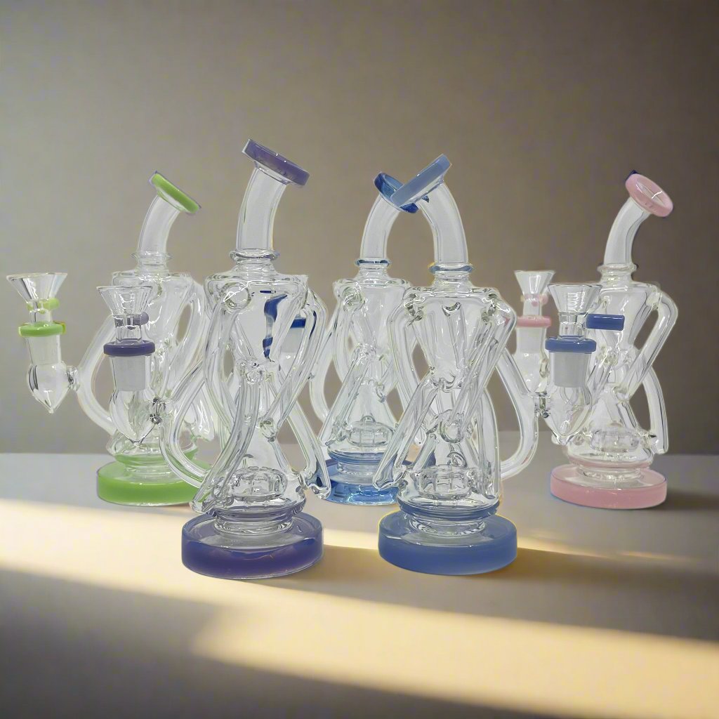 Innovative good Angles DAB RIGs with unique design and smooth filtration.